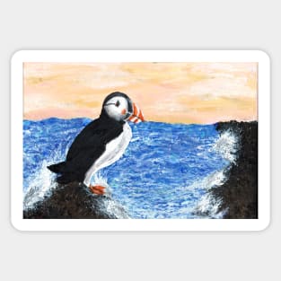 Puffin by the Sea Sticker